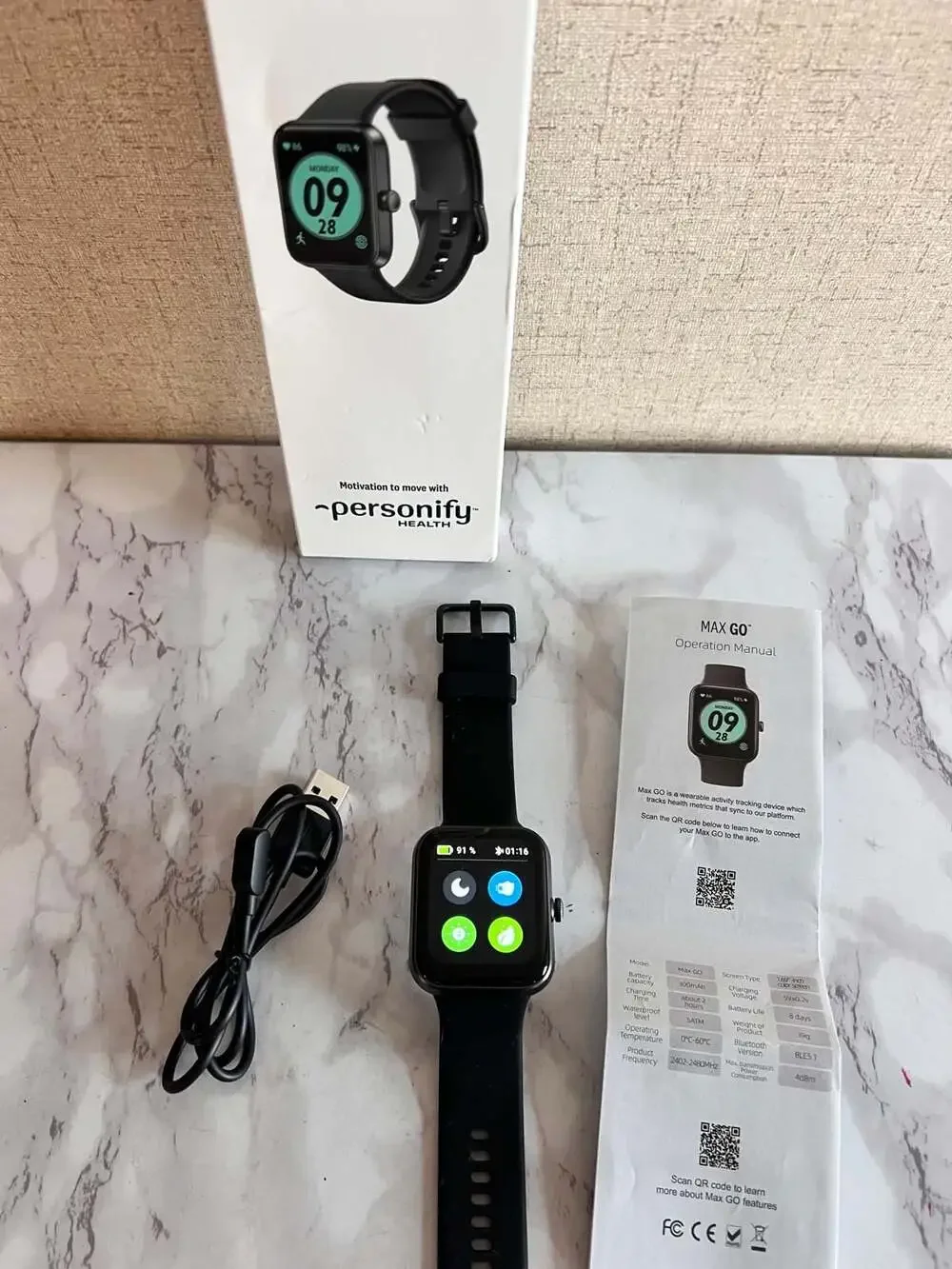 Personify Health Max GO Smartwatch Activity Tracker